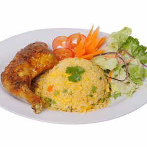 Fried Rice with Fish, Chicken, Goat Meat, or Lamb